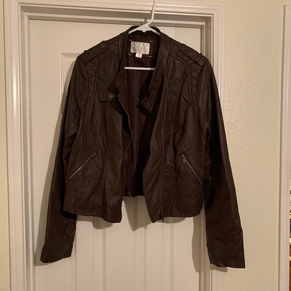 Faux leather jacket